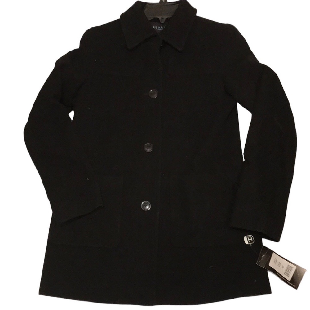 NWT KENNETH COLE PEACOAT WINTER BLACK 6